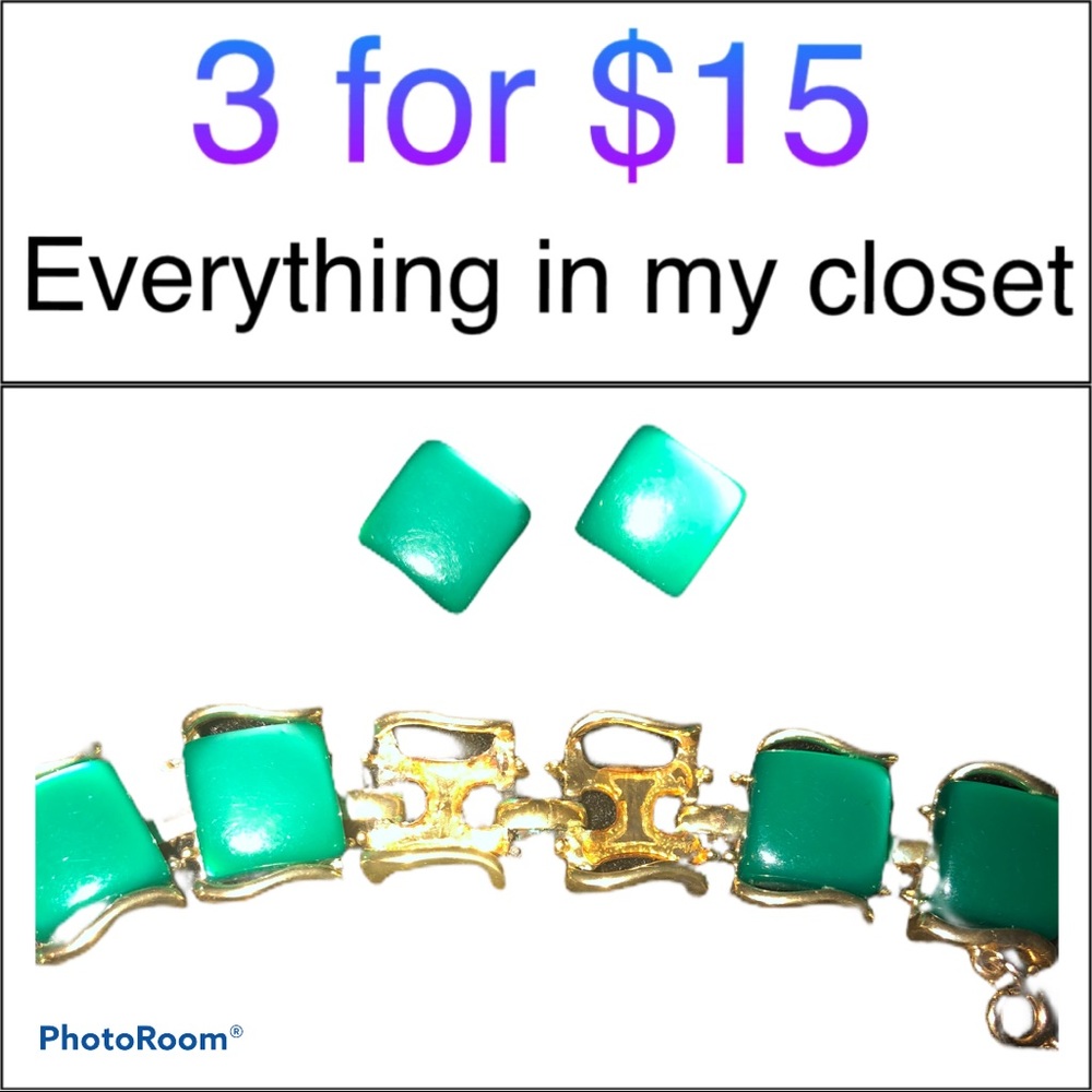 MUST BUNDLE Green Coro Bracelet **Sold As Is**